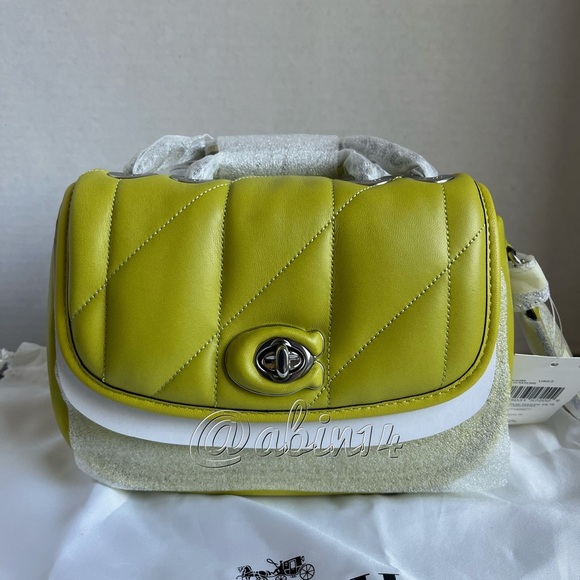 NWT Coach Leather Pillow Madison 18 with Quilting Shoulder Bag